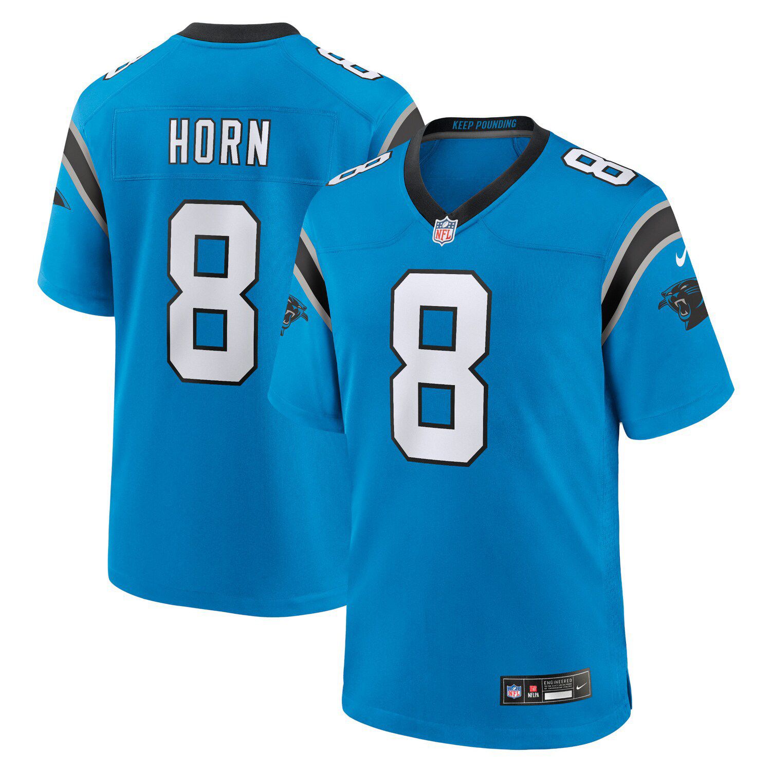 Carolina Panthers Nike Home Game Team Colour Jersey - Black - Jeremy Chinn  - Mens