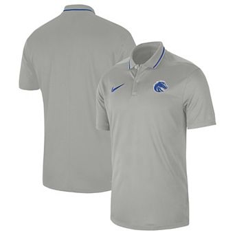 Men's Nike Gray Boise State Broncos 2023 Sideline Coaches Performance Polo