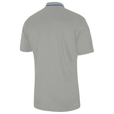 Men's Nike Gray Boise State Broncos 2023 Sideline Coaches Performance Polo