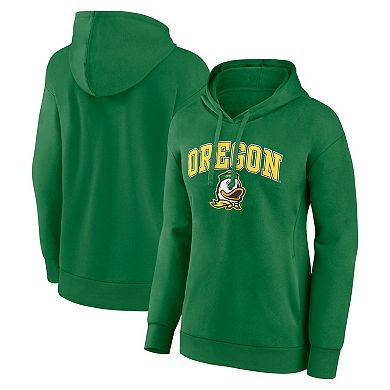 Women's Fanatics Branded Green Oregon Ducks Evergreen Campus Pullover Hoodie