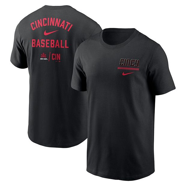 Men's Nike Black Cincinnati Reds 2023 City Connect Double T-Shirt