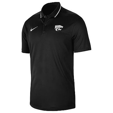 Men's Nike Black Kansas State Wildcats 2023 Sideline Coaches Performance Polo