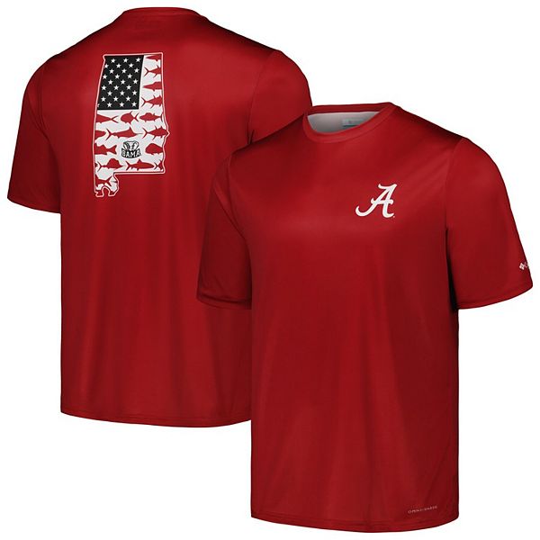 Men's Columbia Crimson Alabama Crimson Tide Terminal Tackle Omni-Shade ...