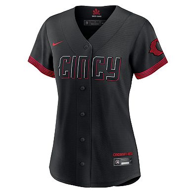 Women's Nike Barry Larkin Black Cincinnati Reds 2023 City Connect Replica Player Jersey