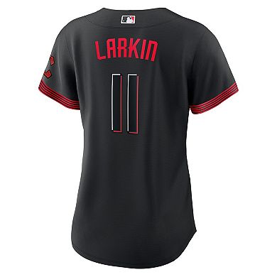 Women's Nike Barry Larkin Black Cincinnati Reds 2023 City Connect Replica Player Jersey