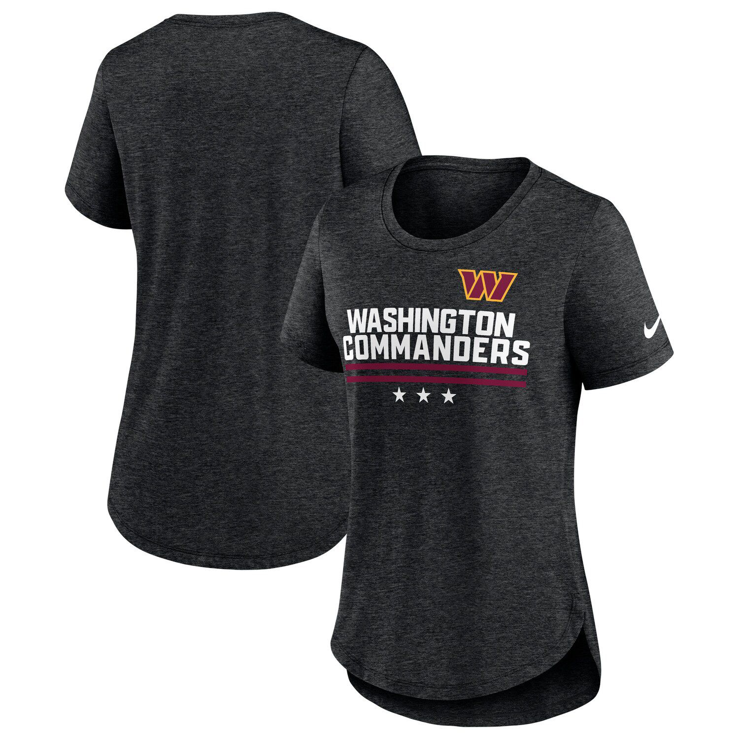 Women's Nike Heather Black Washington Commanders Local Fashion Tri ...