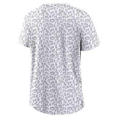 Women's Profile White St. Louis Cardinals Plus Size Leopard T-Shirt