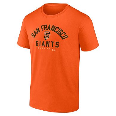 Men's Fanatics Branded Black/Orange San Francisco Giants Player Pack T-Shirt Combo Set