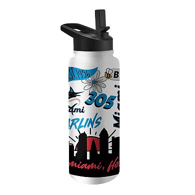 Miami Marlins 34oz. Native Quencher Bottle