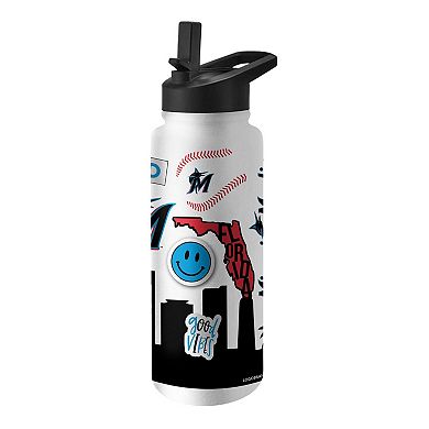 Miami Marlins 34oz. Native Quencher Bottle