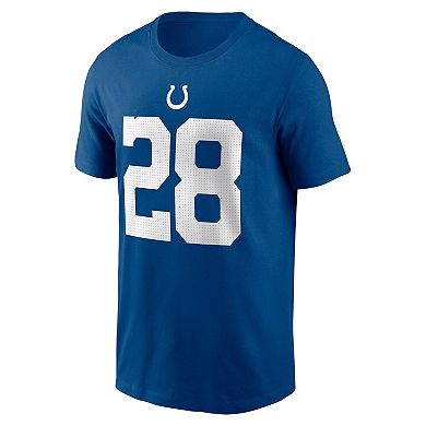 Men's Nike Jonathan Taylor Royal Indianapolis Colts Player Name & Number T-Shirt