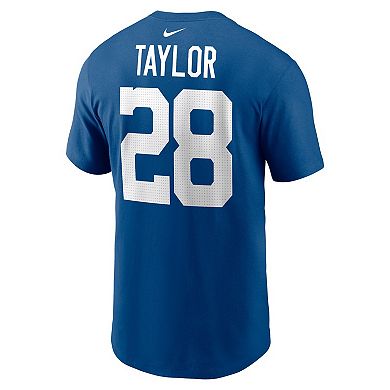 Men's Nike Jonathan Taylor Royal Indianapolis Colts Player Name & Number T-Shirt
