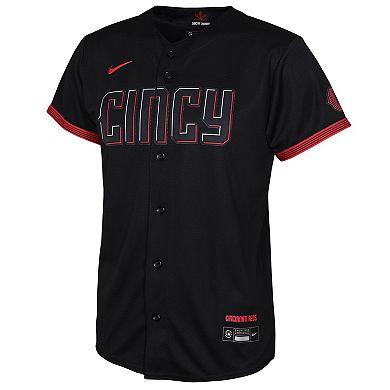 Toddler Nike Ken Griffey Jr. Black Cincinnati Reds 2023 City Connect Replica Player Jersey
