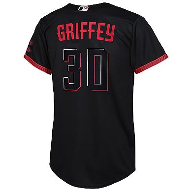 Toddler Nike Ken Griffey Jr. Black Cincinnati Reds 2023 City Connect Replica Player Jersey