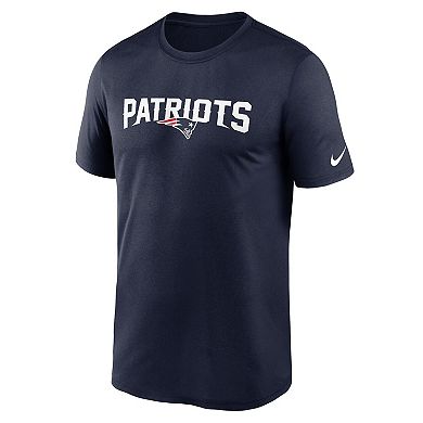 Men's Nike  Navy New England Patriots Legend Wordmark Performance T-Shirt