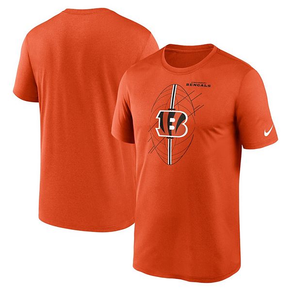 Nike Men's Cincinnati Bengals Legend Logo T-Shirt - Orange - XL Each