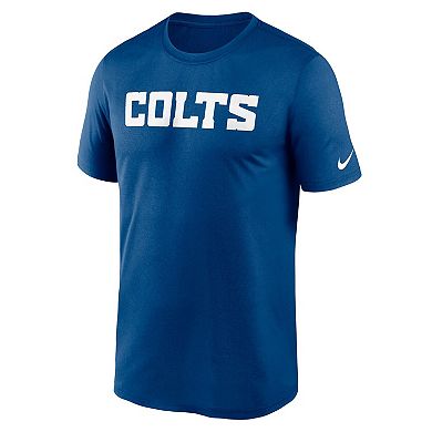 Men's Nike  Royal Indianapolis Colts Legend Wordmark Performance T-Shirt