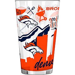 FOCO Denver Broncos Split Color Slide Slipper Small : Sports & Outdoors 