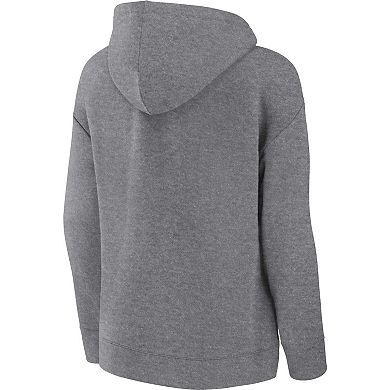 Women's Fanatics Branded Heather Gray Houston Astros Script Favorite Lightweight Fitted Pullover Hoodie