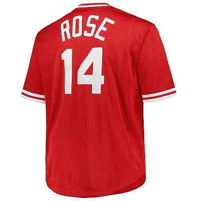Men's Mitchell & Ness Pete Rose Red Cincinnati Reds 1984