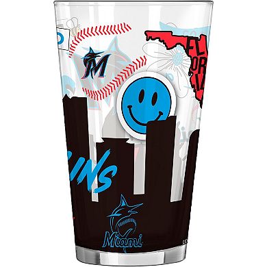 Miami Marlins 16oz. Native Pint Glass