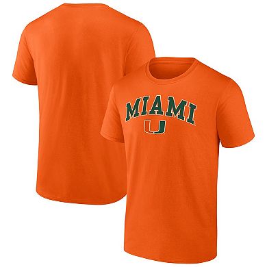 Men's Fanatics Branded Orange Miami Hurricanes Campus T-Shirt