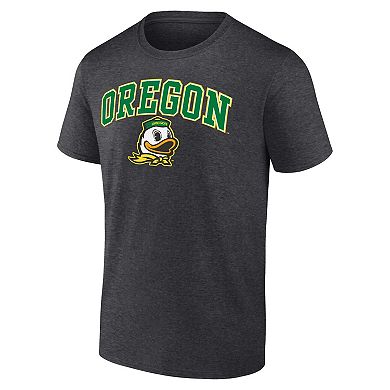 Men's Fanatics Branded Heather Charcoal Oregon Ducks Campus T-Shirt