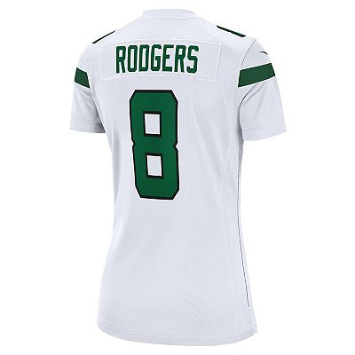 Women s Nike Aaron Rodgers White New York Jets Game Jersey