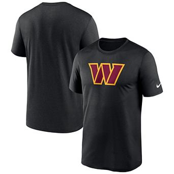 Men's Nike Black Washington Commanders Legend Logo Performance T-Shirt