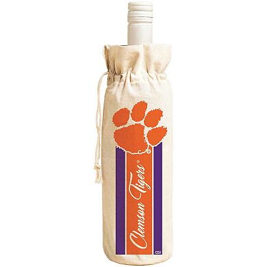 Clemson Tigers Canvas Wine Tote