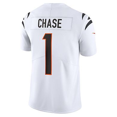 Men's Nike Ja'Marr Chase White Cincinnati Bengals Vapor Untouchable Limited Jersey