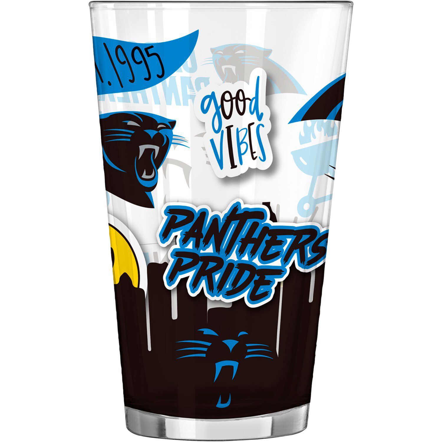 Carolina Panthers 14oz. Game Day Rocks Glass