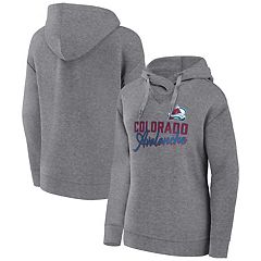 Profile Men's Heather Charcoal Colorado Avalanche Big & Tall Stripe Pullover Hoodie