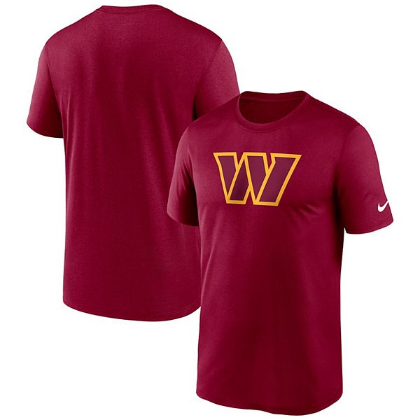 Men's Nike Burgundy Washington Commanders Legend Logo Performance T-Shirt