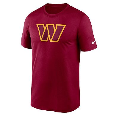 Men's Nike Burgundy Washington Commanders Legend Logo Performance T-Shirt