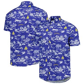 Men's Reyn Spooner Royal Seattle Mariners Kekai Button-Down Shirt