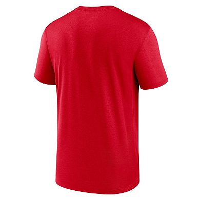 Men's Nike  Red New England Patriots Legend Logo Performance T-Shirt