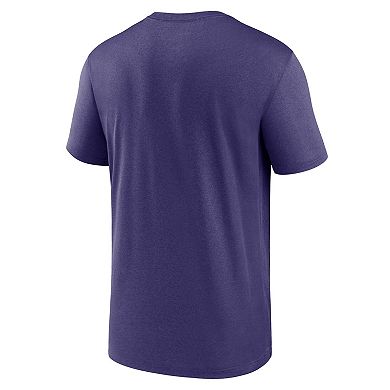 Men's Nike Purple Baltimore Ravens Legend Logo Performance T-Shirt