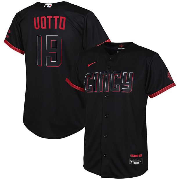 Youth Nike Joey Votto Black Cincinnati Reds 2023 City Connect Replica  Player Jersey