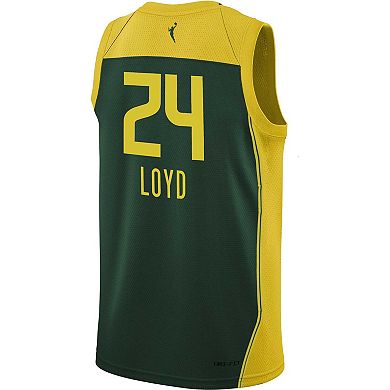 Youth Nike Jewell Loyd Green Seattle Storm 2021 Explorer Edition Victory Player Jersey