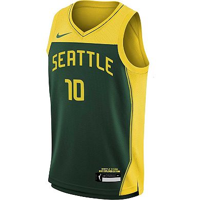 Youth Nike Sue Bird Green Seattle Storm 2021 Explorer Edition Victory Player Jersey