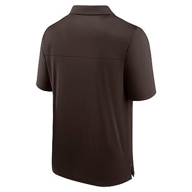 Men's Fanatics Branded Brown San Diego Padres Fitted Polo