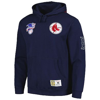 Mitchell & Ness Men's MLB Short Sleeve Hoody Boston Red Sox Hoodies main image 1