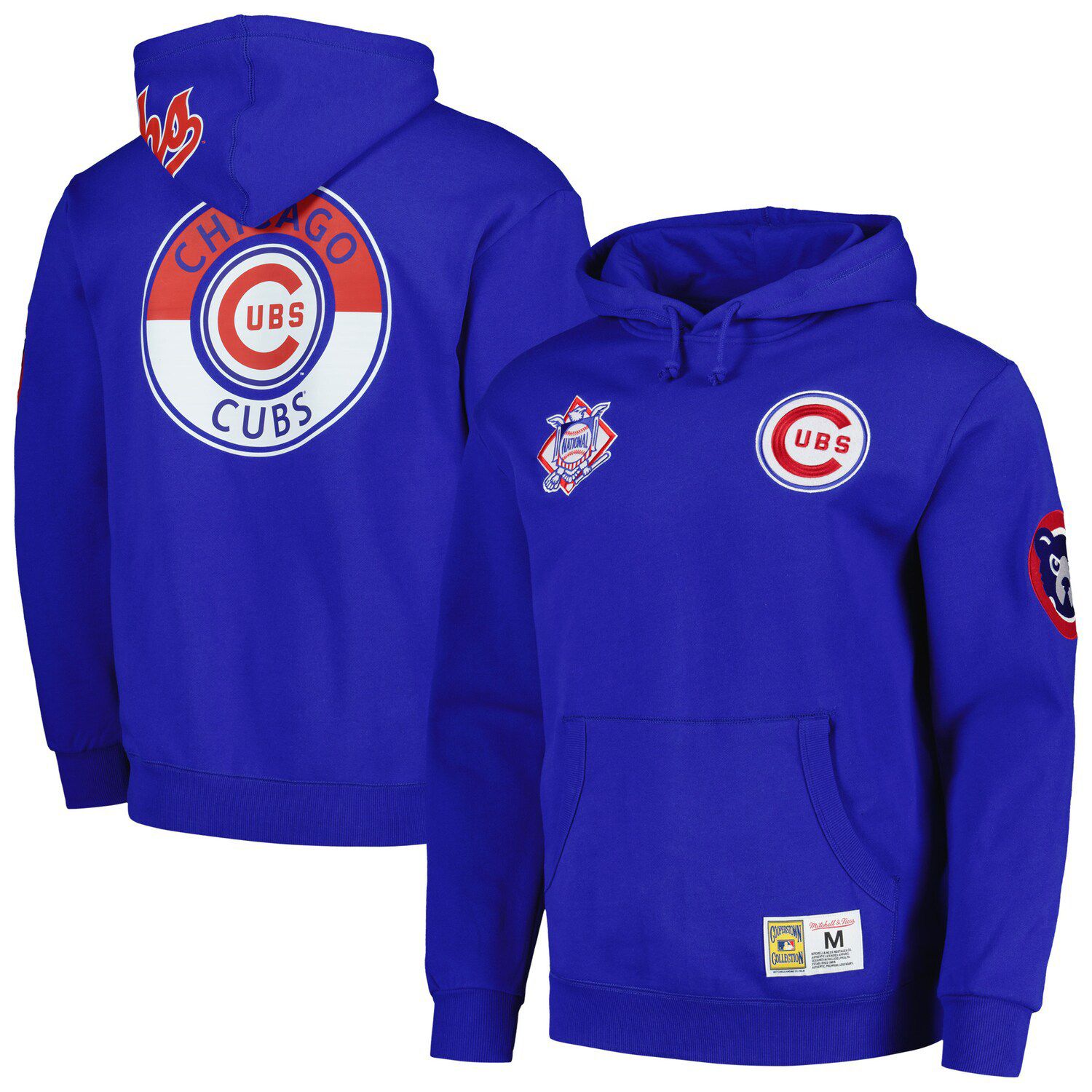 Men's New Era Royal Chicago Cubs Sleeveless Pullover Hoodie