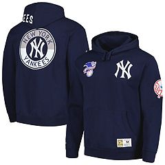 Mitchell & Ness New York Yankees Fleece Hoodie - Blue/Grey - X-Large