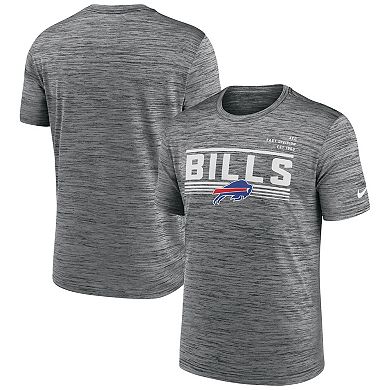 Men's Nike Gray Buffalo Bills Yardline Velocity Performance T-Shirt