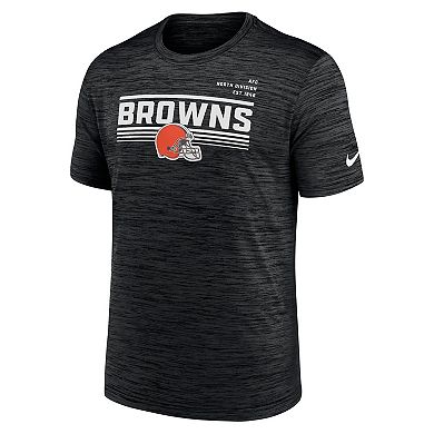 Men's Nike Black Cleveland Browns Yardline Velocity Performance T-Shirt
