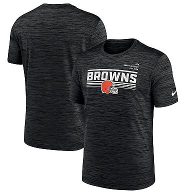 Men's Nike Black Cleveland Browns Yardline Velocity Performance T-Shirt