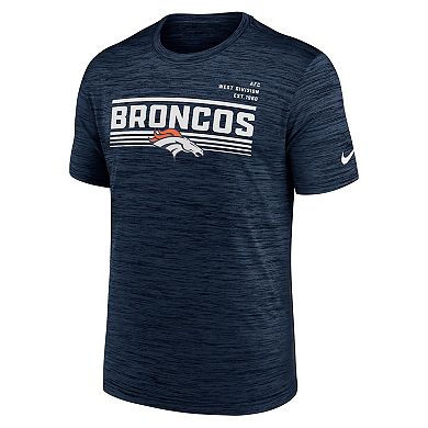 Men's Nike Navy Denver Broncos Yardline Velocity Performance T-Shirt