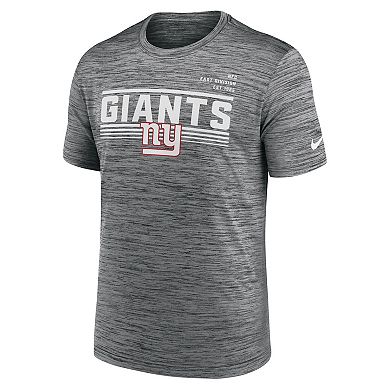 Men's Nike Gray New York Giants Yardline Velocity Performance T-Shirt